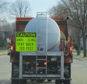 Anti-Icing Machine on the Road